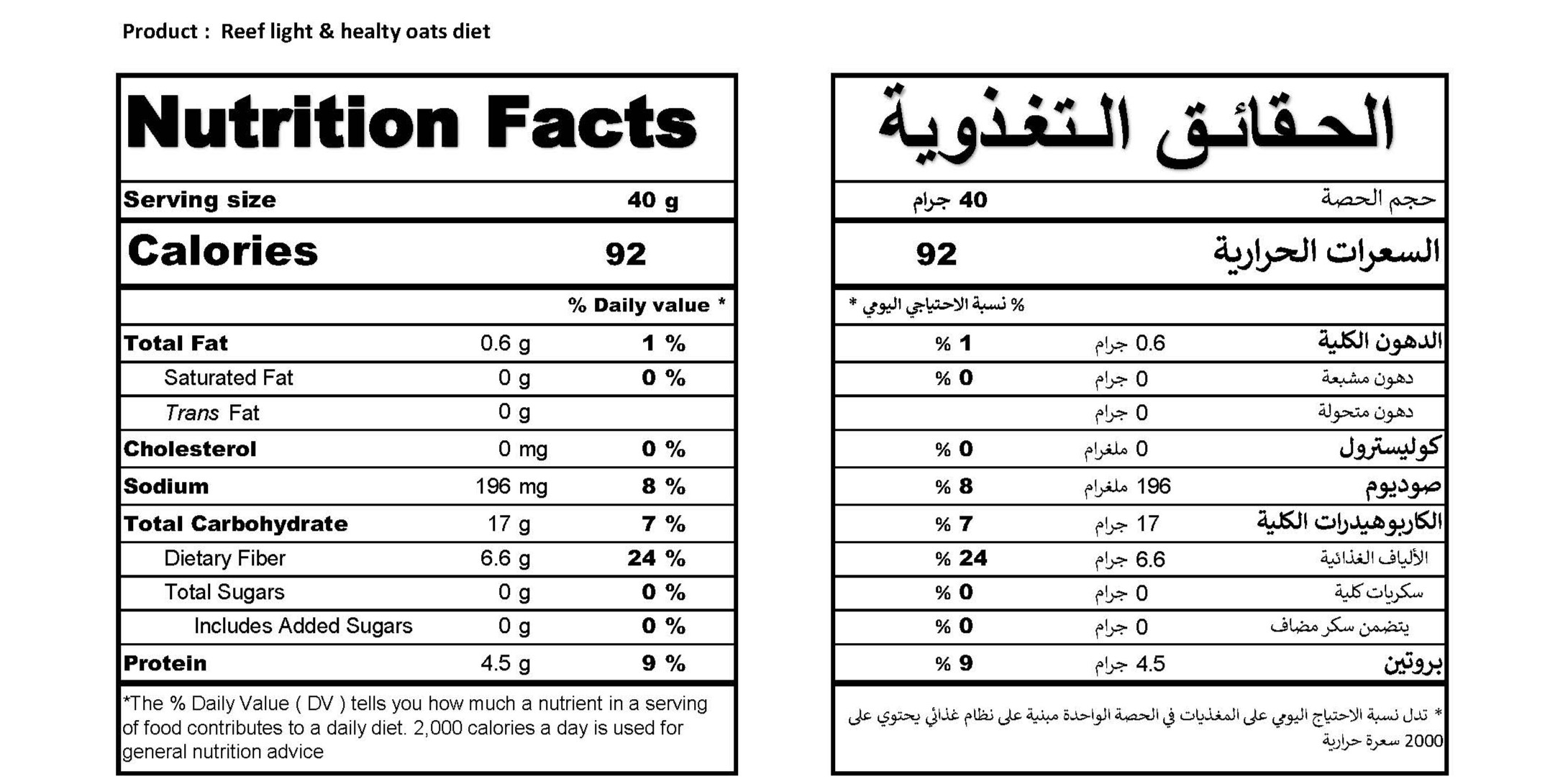 خبز بالشوفان
